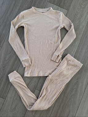 Brave Little Ones bamboo pajamas ribbed size 10-12 years